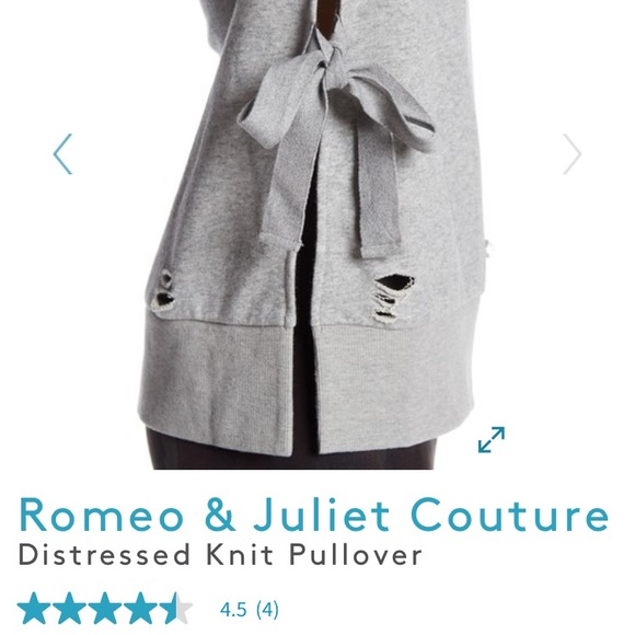 Romeo & Juliet Distressed Knit Pullover - Picture 3 of 8